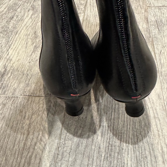 NEW Aeyde black leather Zazie kitten heel knee high boots - Picture 4 of 8